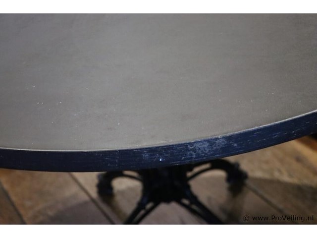 Horeca tafel met gietijzeren onderstel - afbeelding 3 van  5