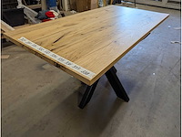 Horeca tafel oud eiken epoxy 140 x 70cm - afbeelding 6 van  6