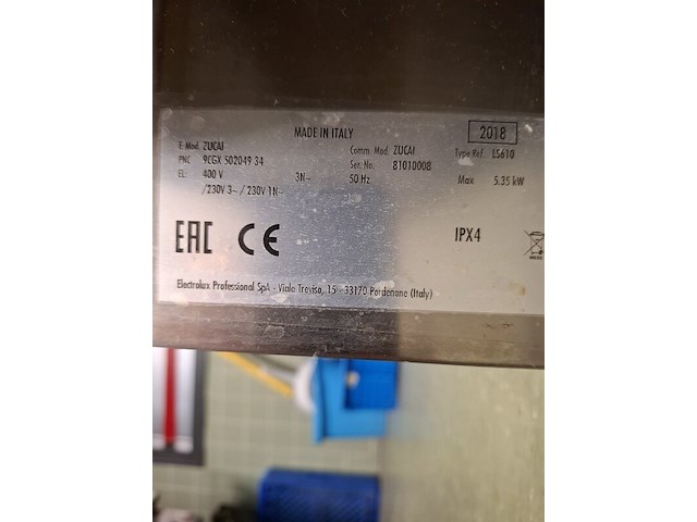 Horeca vaatwasser, zanussi, zucai, 2018 - afbeelding 5 van  6