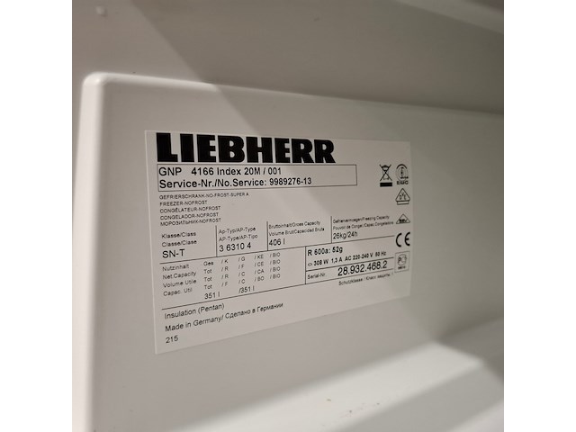 Horeca vriezer no frost, liebherr a+++, gnp4166 - afbeelding 5 van  7
