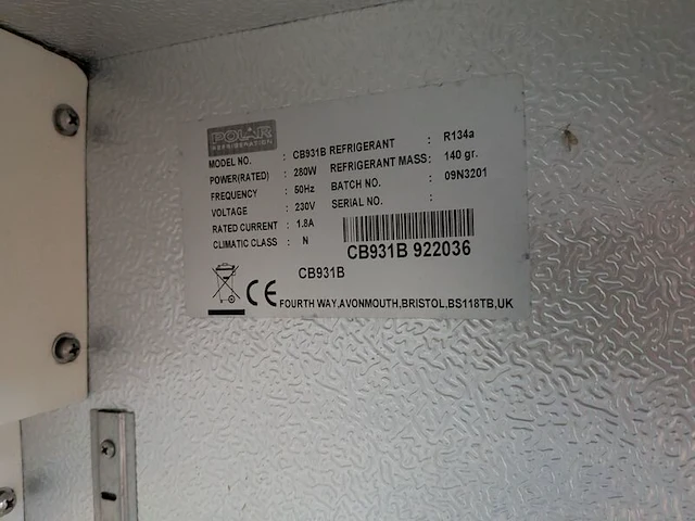 Horeca vriezer polar, cb931b - afbeelding 3 van  7