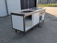 Horeca werkbank met geïntegreerde friteuse en kookplaat, hakvoort - afbeelding 17 van  18