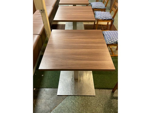 Horecatafel | rvs kolompoot | 70x70 cm - afbeelding 5 van  5