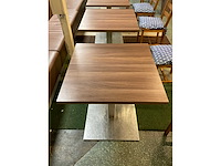 Horecatafel | rvs kolompoot | 70x70 cm - afbeelding 5 van  5