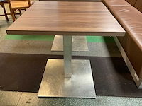 Horecatafel | rvs kolompoot | 70x70 cm - afbeelding 3 van  5