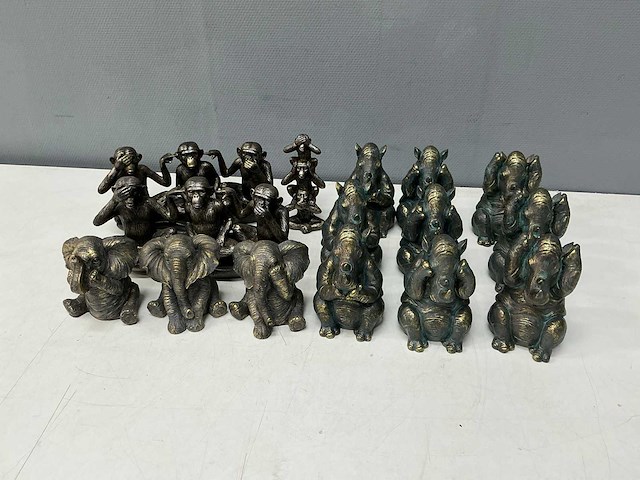 Horen zien en zwijgen beeldjes (15x) - afbeelding 1 van  11