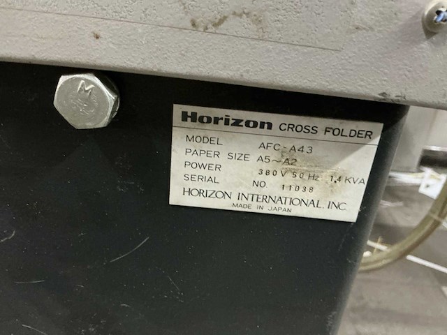 Horizon afc a43 vouwmachine met kruisslag - afbeelding 5 van  24