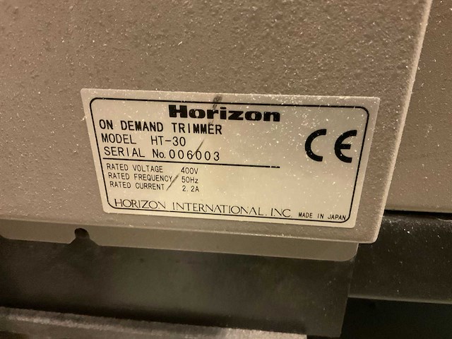 Horizon ht-30 driezijdige snijplotter - afbeelding 2 van  10