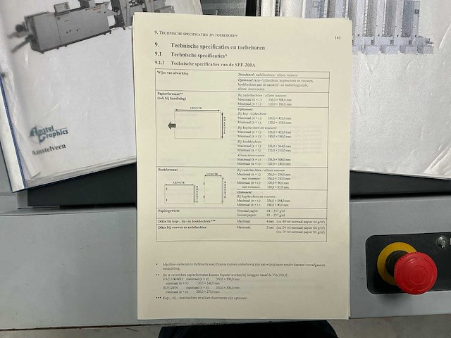Horizon spf-200a boekjesmaker - afbeelding 25 van  39