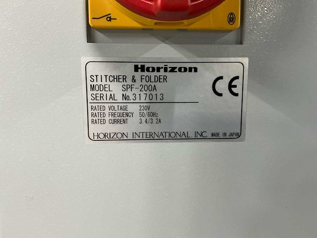 Horizon spf-200a boekjesmaker - afbeelding 27 van  39