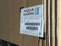 Horizontale radiator 30 kolommen 600x1022x69 cm aquamarin, wit - afbeelding 5 van  5