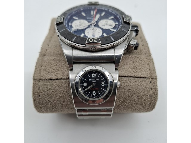 Horloge, breitling, super chronomat b01 black ring - afbeelding 9 van  16