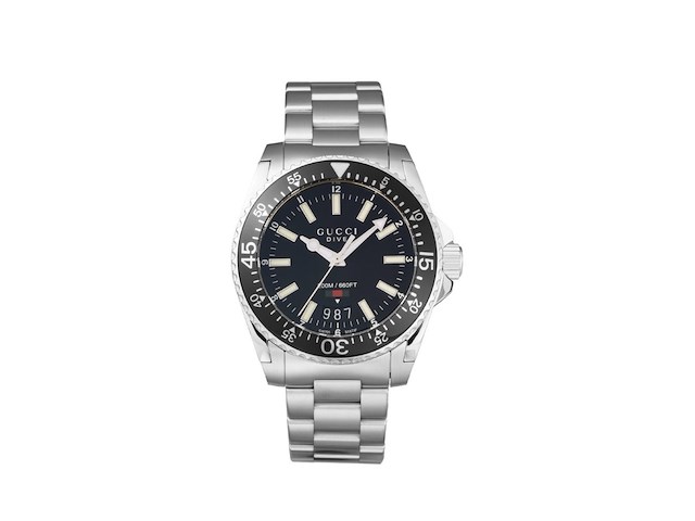 Horloge, gucci, dive watch ya136301a, zwart - afbeelding 1 van  5