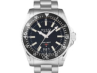 Horloge, gucci, dive watch ya136301a, zwart - afbeelding 1 van  5