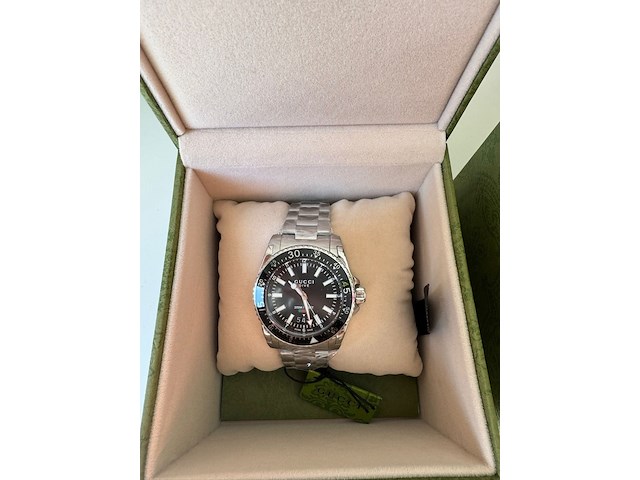 Horloge, gucci, dive watch ya136301a, zwart - afbeelding 2 van  5