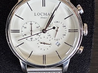 Horloge, locman, 1960 chronograph, grijs / chroom, 2018 - afbeelding 1 van  5