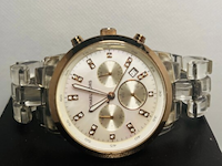 Horloge, michael kors, chronograaf horloge met diamanten - afbeelding 3 van  6