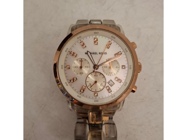 Horloge, michael kors, chronograaf horloge met diamanten - afbeelding 4 van  6