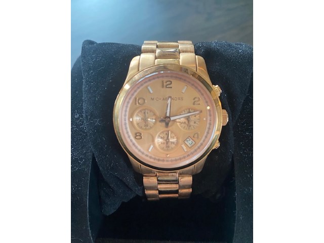 Horloge, michael kors, mk 5128 runway dames, rose gold kleurig, 2017 - afbeelding 1 van  4