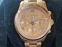 Horloge, michael kors, mk 5128 runway dames, rose gold kleurig, 2017 - afbeelding 1 van  4