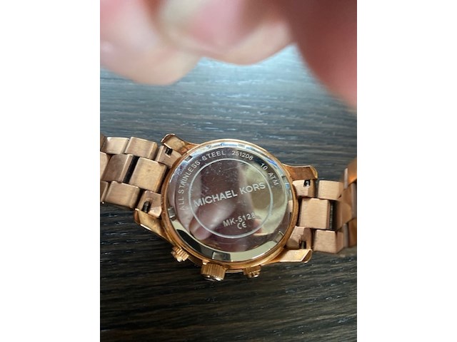 Horloge, michael kors, mk 5128 runway dames, rose gold kleurig, 2017 - afbeelding 3 van  4