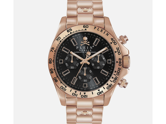 Horloge nobile chrono , philipp plein, pwcaa0921, gold rose zwart - afbeelding 1 van  2