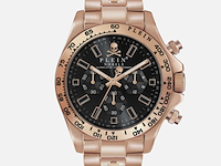 Horloge nobile chrono , philipp plein, pwcaa0921, gold rose zwart - afbeelding 1 van  2