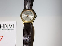 Horloge omega geneve met lederen band. - afbeelding 2 van  3