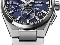 Horloge seiko, astron ssh161j1 42mm, blauw / zilverkleurig - afbeelding 2 van  3