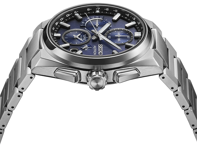 Horloge seiko, astron ssh161j1 42mm, blauw / zilverkleurig - afbeelding 3 van  3