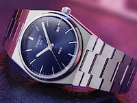 Horloge, tissot, prx, t137.410.11.041.00, blauw - afbeelding 5 van  6