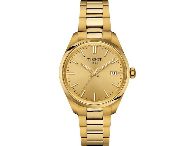 Horloge, tissot, t-classic t1502103302100 pr 100, goud - afbeelding 1 van  4