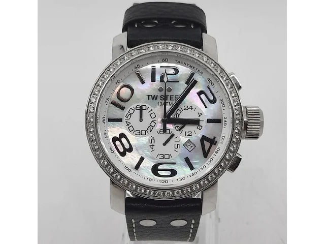 Horloge, tw steel, tw54 (grandeur) chronograph, grijs / chroom - afbeelding 5 van  9