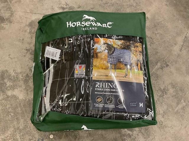 Horseware rhino stable 250g 130cm abbv82-kiwi-72 staldeken (6x) - afbeelding 1 van  4