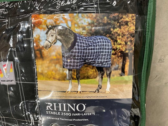 Horseware rhino stable 250g 140cm abbv82-kiwi-75 staldeken - afbeelding 2 van  4
