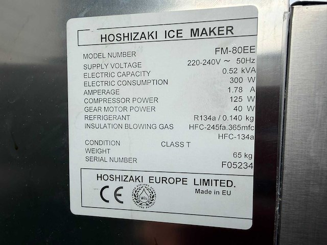 Hoshizaki - 80kg fm-80 scherfijs - scherfijsmachine - afbeelding 3 van  3