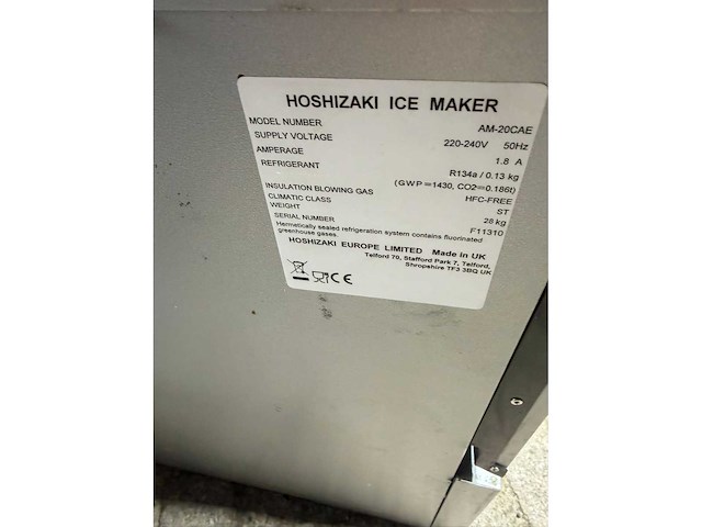 Hoshizaki am-20cae ijsblokjesmachine - afbeelding 5 van  5