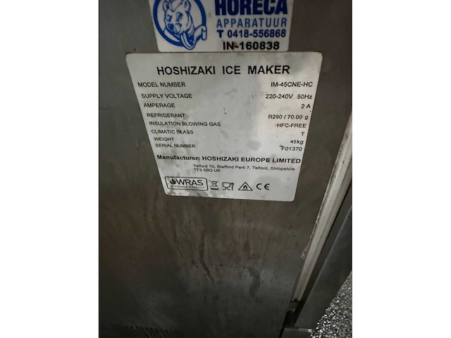 Hoshizaki im-45cne-hc ijsblokjesmachine - afbeelding 4 van  4