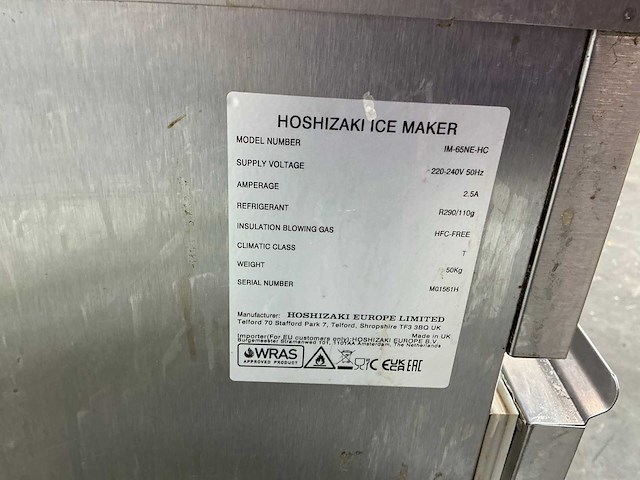 Hoshizaki im-65ne-hc ijsblokjesmachine - afbeelding 5 van  8
