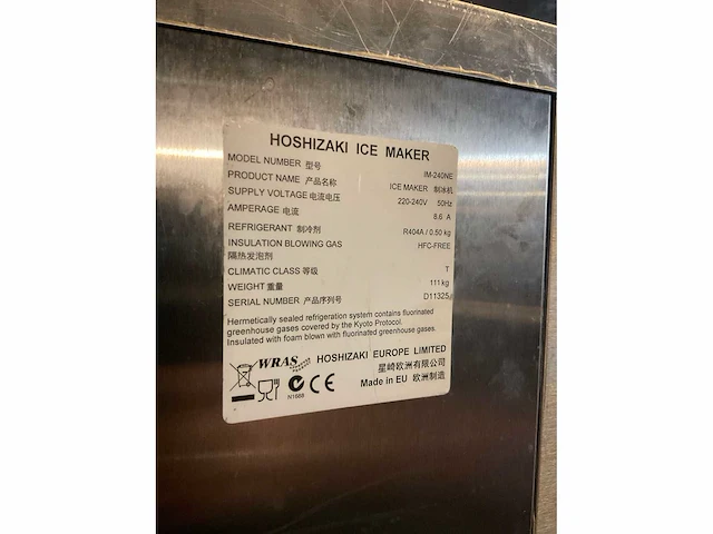 Hoshizaki im240ne | 240 liter | ijsblokjesmachine - afbeelding 5 van  10