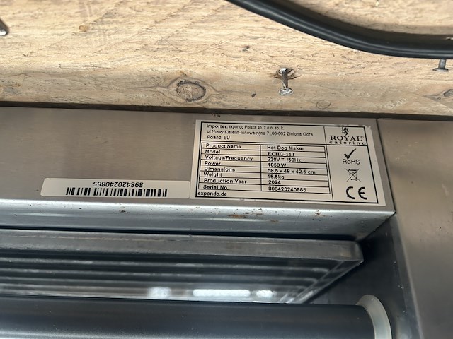 Hot dog grill, warmhoudbak, royal catering - afbeelding 7 van  8