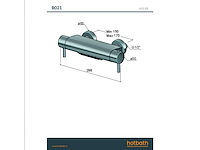 Hotbath - cobber b021 - thermostatische badmengkraan, met cascade uitloop - afbeelding 2 van  3