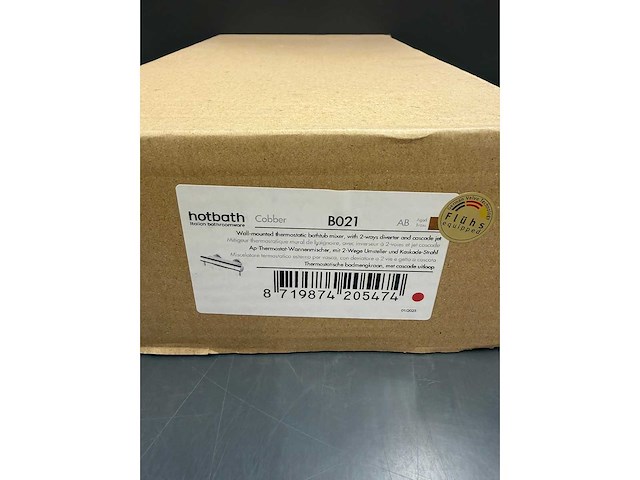 Hotbath - cobber b021 - thermostatische badmengkraan, met cascade uitloop - afbeelding 3 van  3
