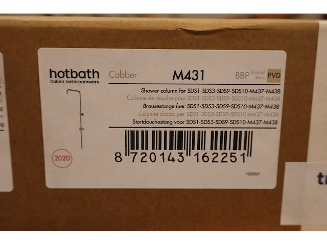 Hotbath - cobber (cb016) - - thermostatische douchekraan - afbeelding 4 van  4