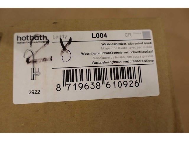 Hotbath - laddy l004 - wastafelmengkraan - afbeelding 5 van  5