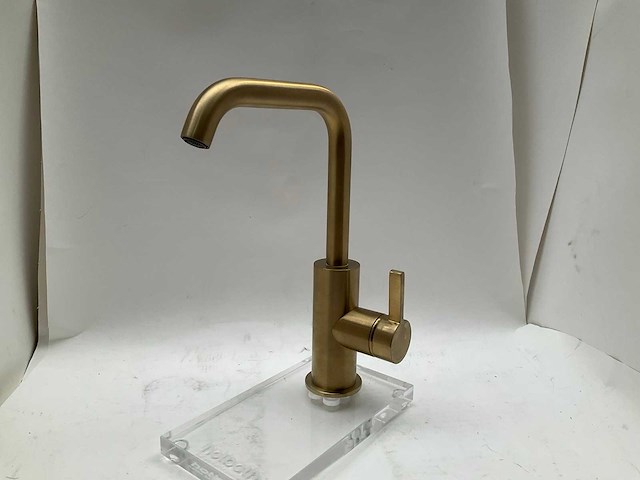 Hotbath ace wastafelkraan geborsteld messing pvd - afbeelding 2 van  8