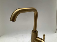 Hotbath ace wastafelkraan geborsteld messing pvd - afbeelding 3 van  8