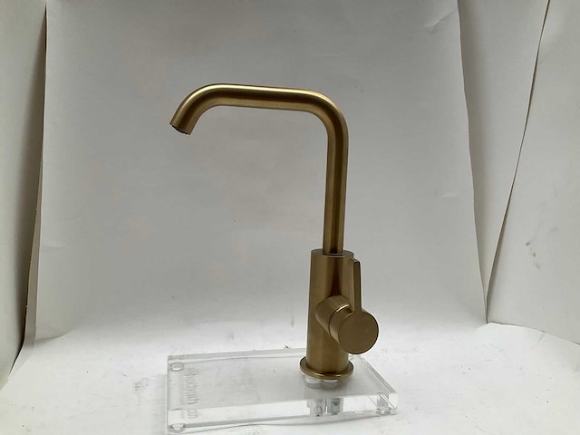 Hotbath ace wastafelkraan geborsteld messing pvd - afbeelding 6 van  8