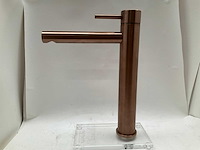 Hotbath buddy hoge wastafelkraan brushed copper pvd - afbeelding 4 van  6