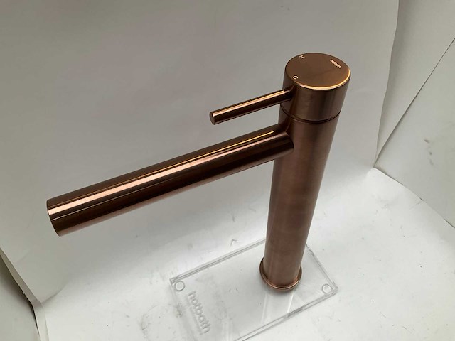 Hotbath buddy hoge wastafelkraan brushed copper pvd - afbeelding 5 van  6